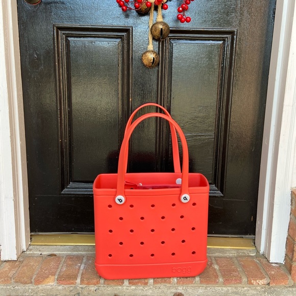 Baby Small Bogg Bag Tote in Corral. New Original tote with small clear insert. - Picture 1 of 5